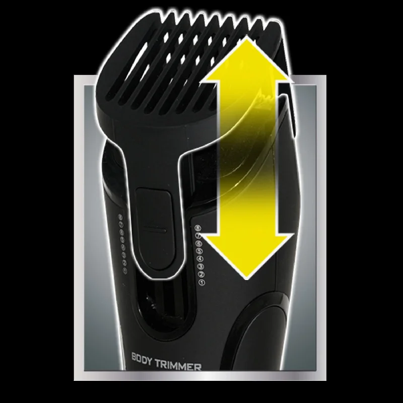 Adjustable Trimmer Guard with 8 Length Settings for Lithium Max Plus+ and Platinum Pro Body Groomer Adjustable Trimmer Guard with 8 Length Settings for Lithium Max Plus+ and Platinum Pro Body Groomer