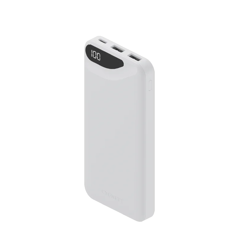 10,000 mAh Power Bank - White