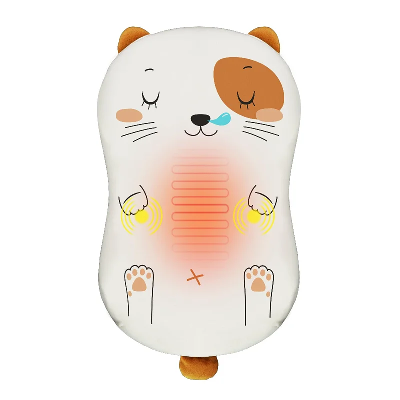 Comfier Vibration Lumbar Back Massager with Heat, Heated Massage  Cushion Pillow,Gift - CF-1403