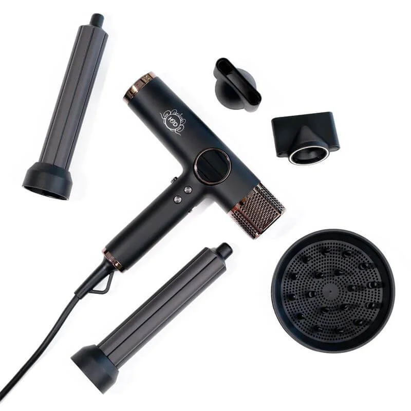 H2D XTREME 4 In 1 Hair Dryer + Styler Black