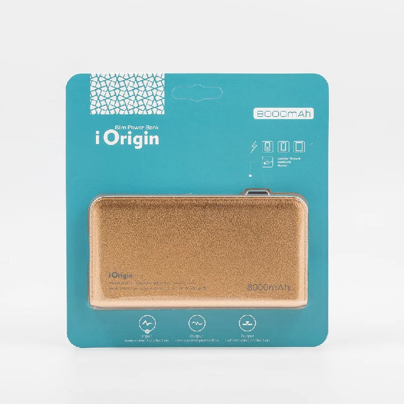 iOrigin Slim Power Bank 8000 MAH - Gold