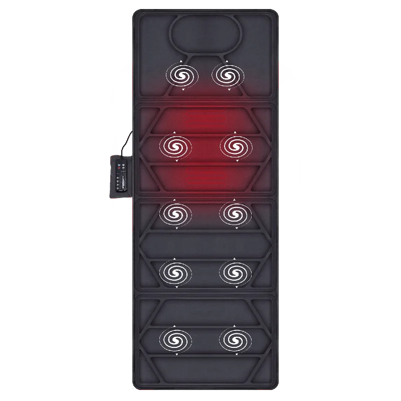 Vibrating Massage mat with heat,Full Body Massager for Neck and Back,leg,thighs-391S