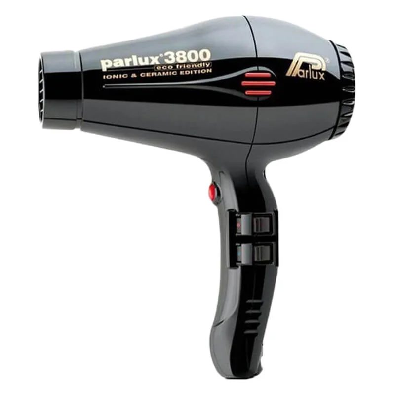 Parlux 3800 Ionic and Ceramic Hair Dryer Black