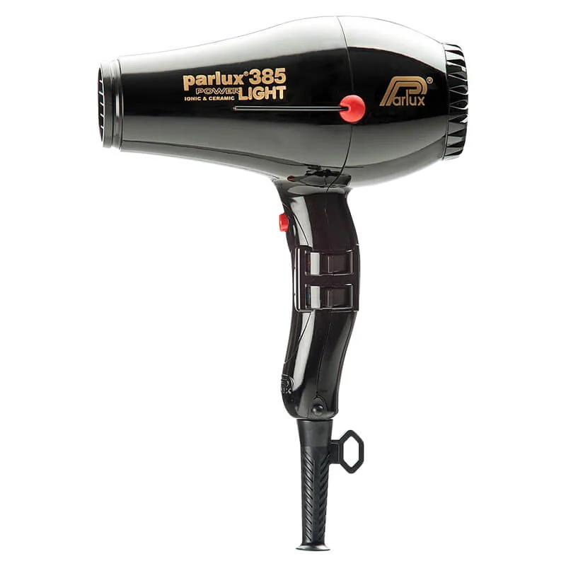 Parlux 385 Power Light Ceramic and Ionic Hair Dryer - Black