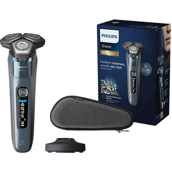 PHILIPS Series 8000 S8692/35 Wet & Dry Rotary Shaver with Skin IQ Technology - Blue PHILIPS Series 8000 S8692/35 Wet & Dry Rotary Shaver with Skin IQ Technology - Blue