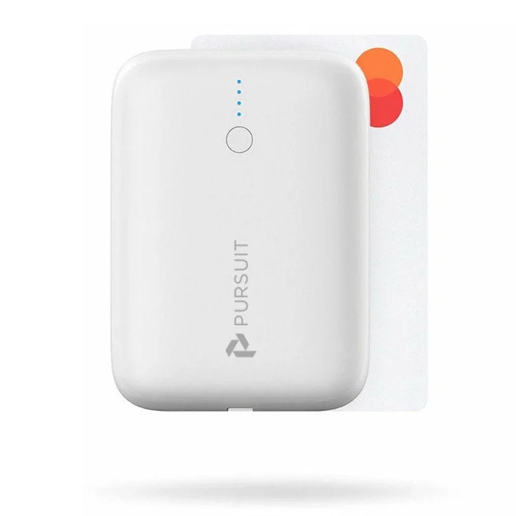 PURSUIT 10,000mAh Ultra-Compact Power Bank with USB-C PD and USB-A, Recycled Plastic Housing and Plastic-Free Packaging PURSUIT 10,000mAh Ultra-Compact Power Bank with USB-C PD and USB-A, Recycled Plastic Housing and Plastic-Free Packaging