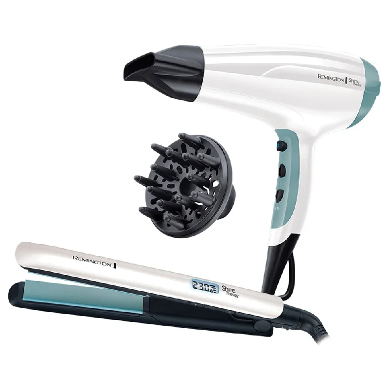 Remington Shine Therapy Hairdryer and Straightner Gift Pack | S8500GP