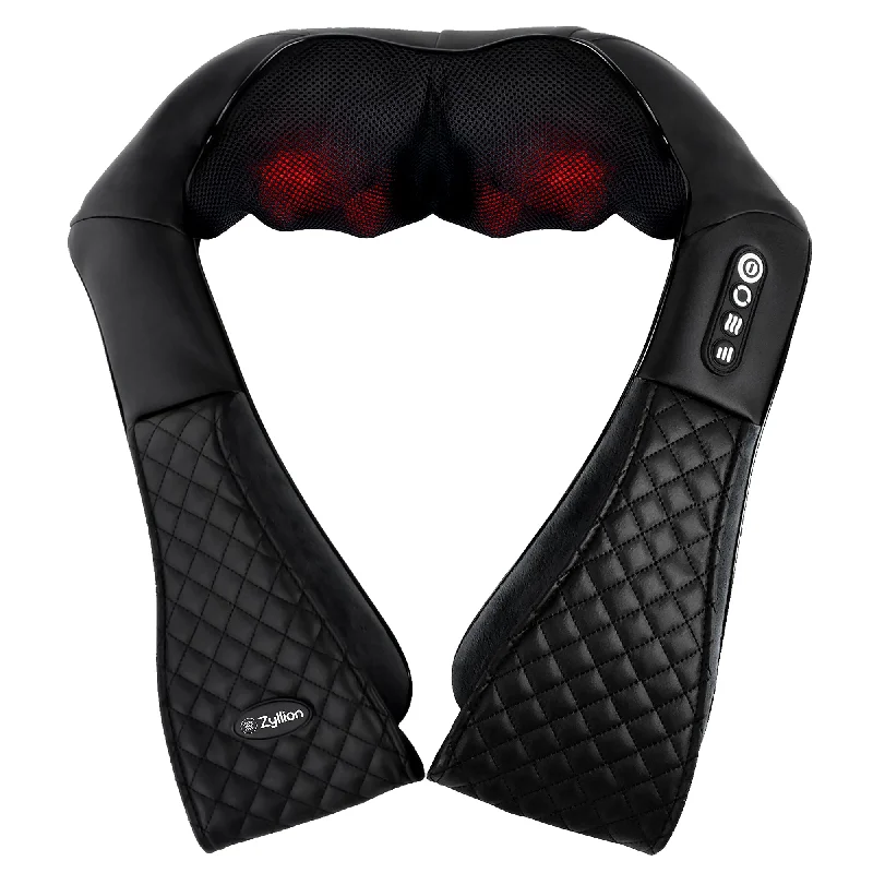 Zyllion Shiatsu Back and Neck Massager with Heat, 3 Speed Levels and Rotation Change (ZMA-28) Zyllion Shiatsu Back and Neck Massager with Heat, 3 Speed Levels and Rotation Change (ZMA-28)