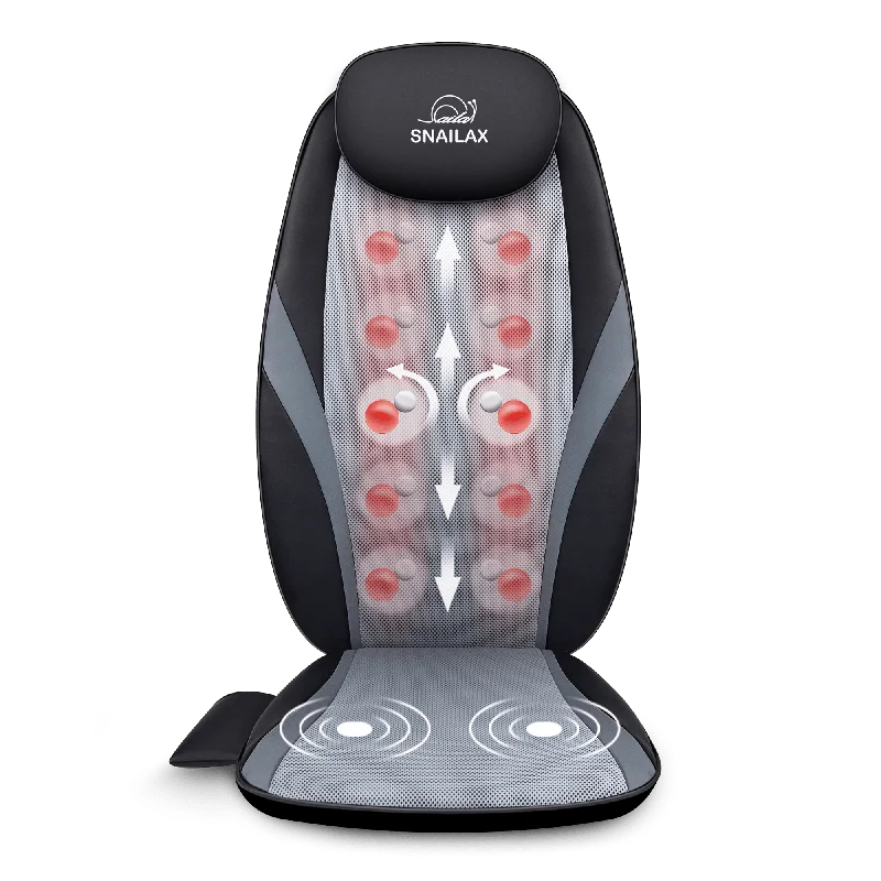 Shiatsu Back Massager with Heat & Vibration,Massage Seat Cushion - 256