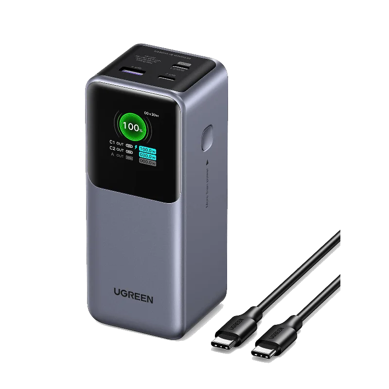 UGREEN Nexode Power Bank 20000mAh 130W with Smart Digital Display