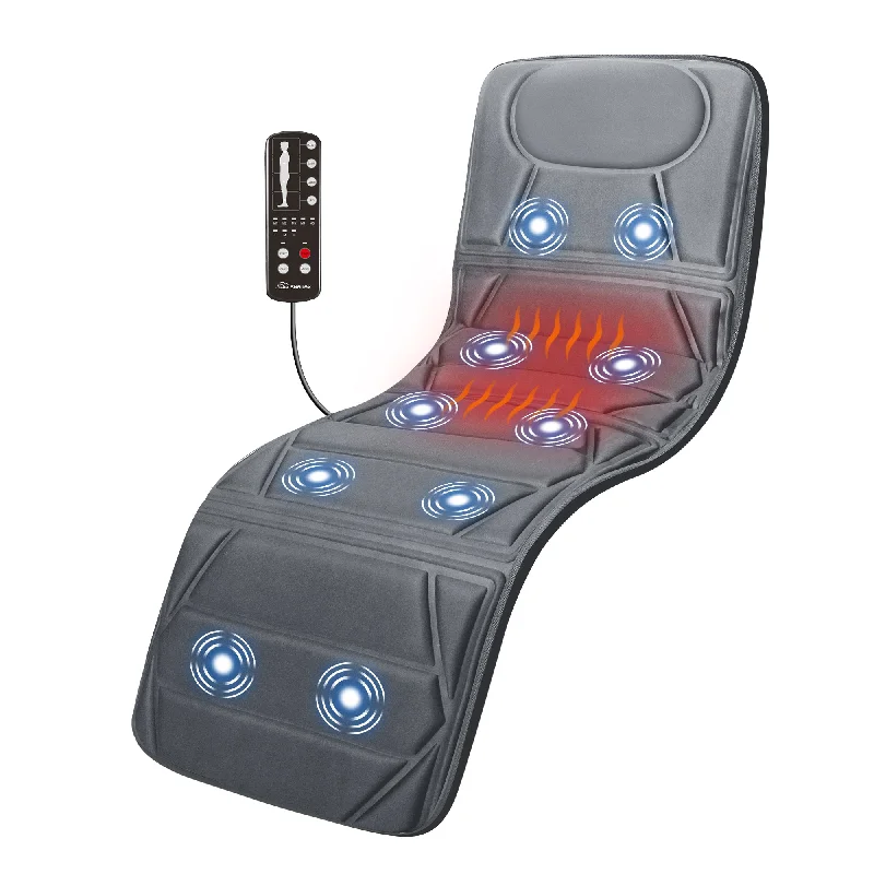 Vibrating Massage mat with heat,Full Body Massager for Neck and Back,leg,thighs-391S-G