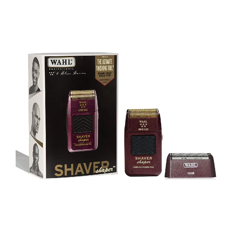 Wahl Professional 5-Star Series Rechargeable Shaver/Shaper plus shaver silver foil