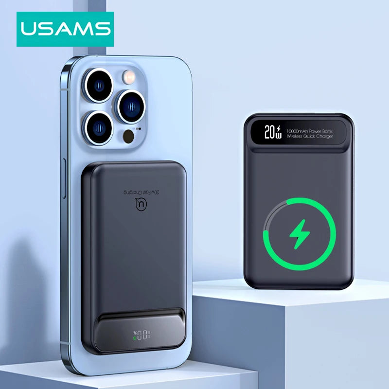 Wireless Power Bank 10000mAh Magnetic Wireless Charge for iPhone Series Portable Phone Charger Powerbank for Smartphones Wireless Power Bank 10000mAh Magnetic Wireless Charge for iPhone Series Portable Phone Charger Powerbank for Smartphones